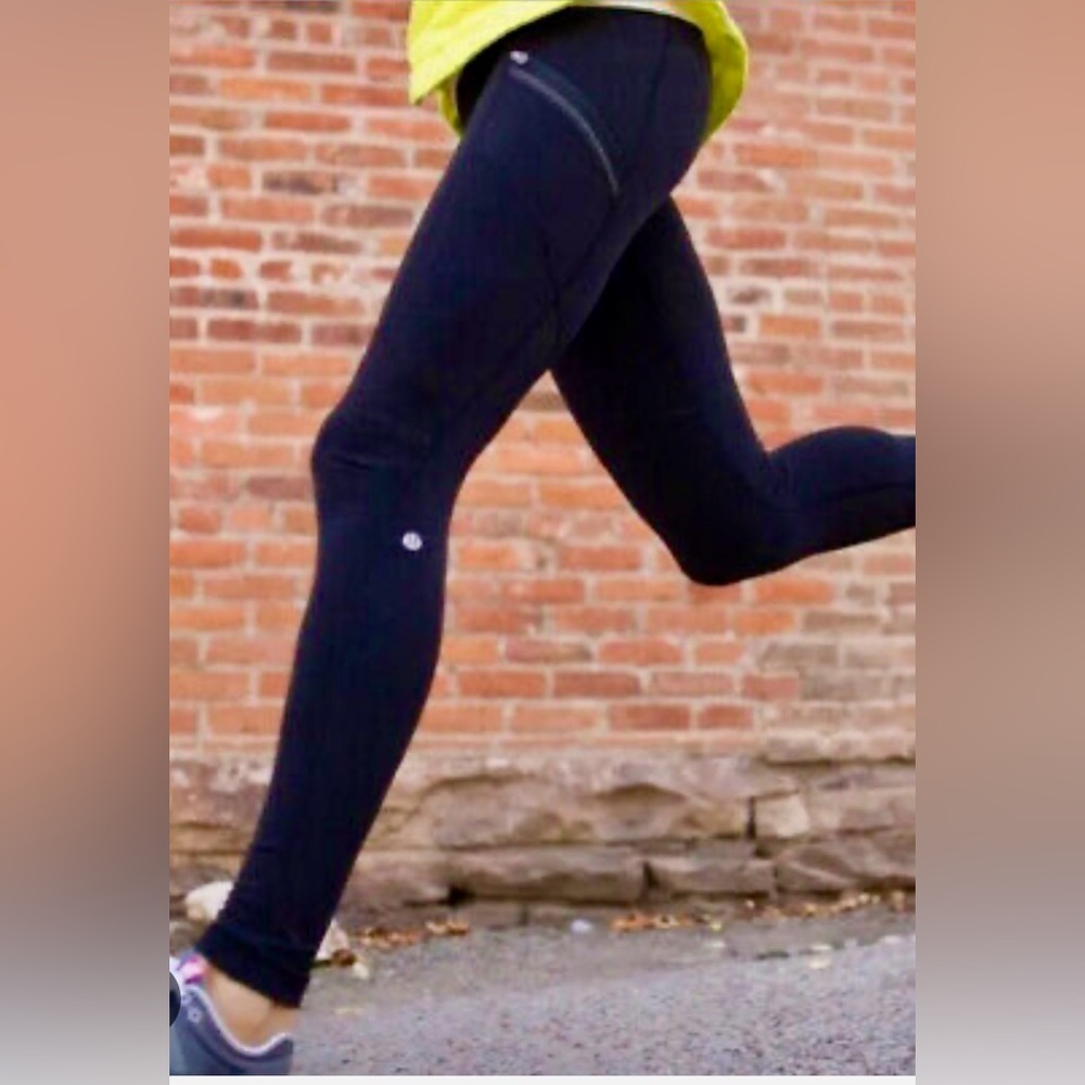 Lululemon Toasty Tech Tight II. Size 14. Black